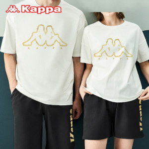 卡帕 Kappa 情侣纯棉休闲运动服 短袖+短裤 109元包邮