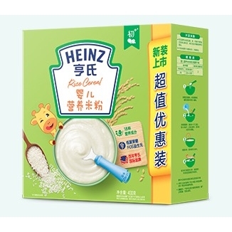 Heinz 亨氏 宝宝去糖米粉单盒 强化铁1段 原味 250g