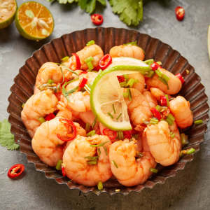 BAP四星认证 国联水产 精品翡翠生虾仁 250g/袋 8-8.5cm