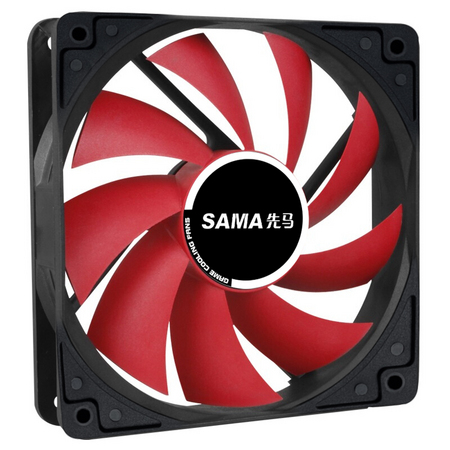 SAMA 先马 Sama 先马 无光静音机箱风扇 12CM