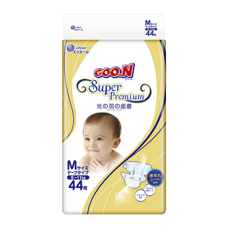 陪伴计划专享、PLUS会员、有券的上：GOO.N 大王 光羽系列 纸尿裤 M 44片