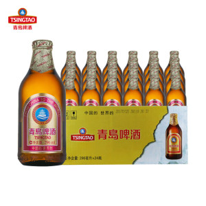 青岛啤酒 中高端款 金质小瓶 296ml*24瓶