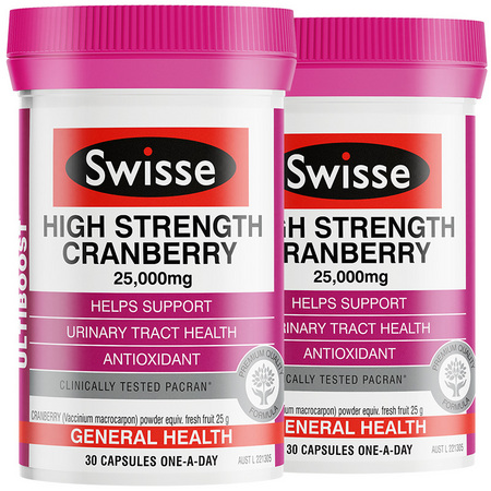 Swisse 斯维诗 高浓度蔓越莓精华胶囊 30粒*2瓶