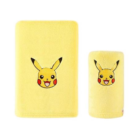 grace 洁丽雅 宝可梦联名款 皮卡丘毛浴套装 2件装