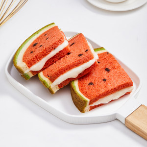a1 西瓜吐司 面包水果土司整箱 早餐网红零 480g*3箱 59.9元包邮
